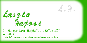 laszlo hajosi business card